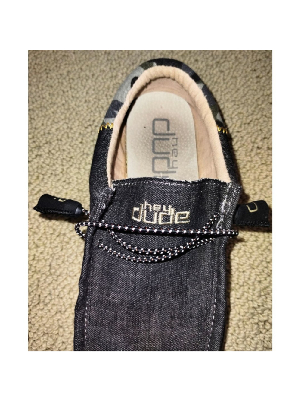 Men's Hey Dude Wally Funk Loafers & Slip-Ons Camo Dark Gray (Size 8) - Picture 4 of 6